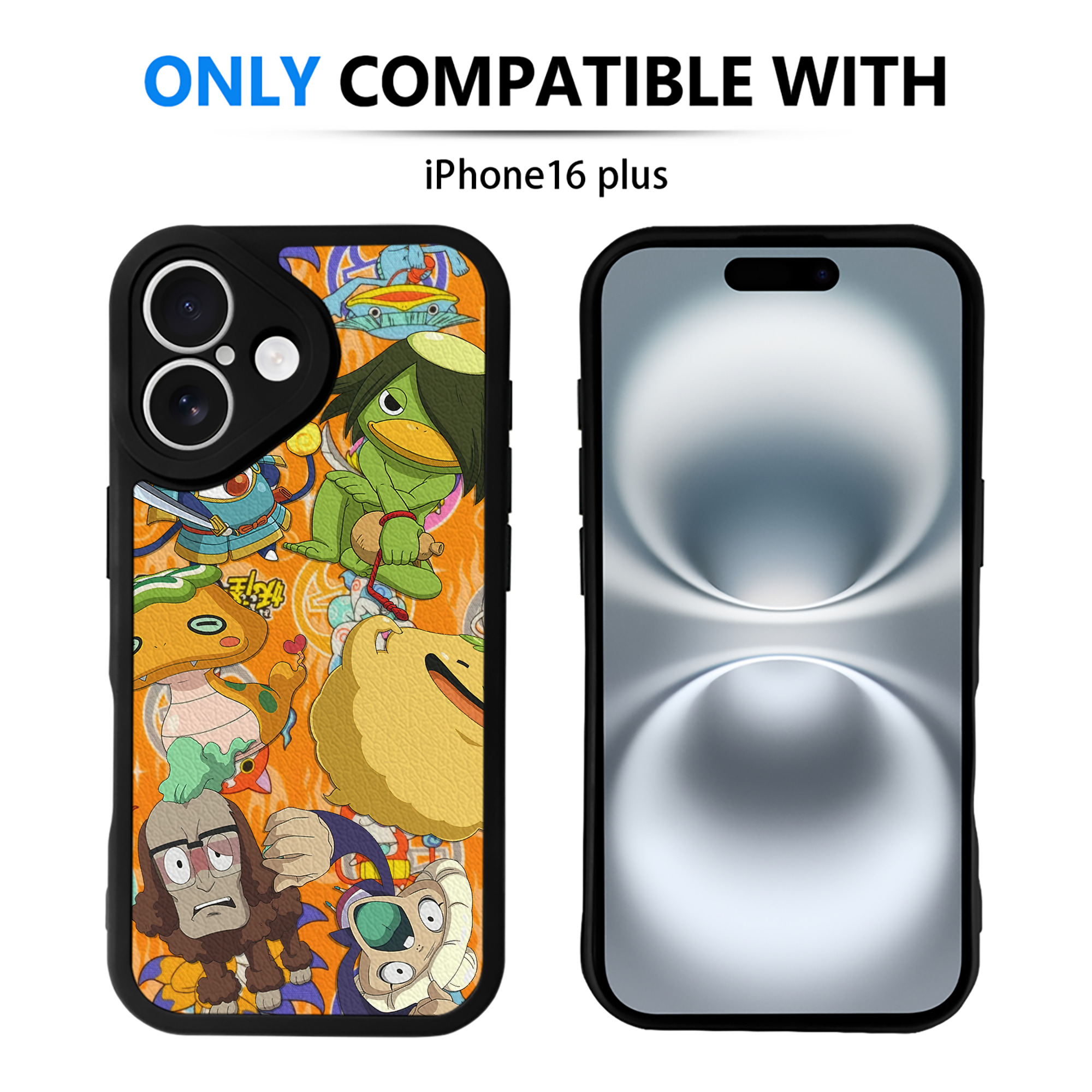 （画像用） 妖怪ウォッチ Yo-kai Watch 【iPhone 16シリーズ対応】シリコンスマホケース（レザー調） 材質：シリコン